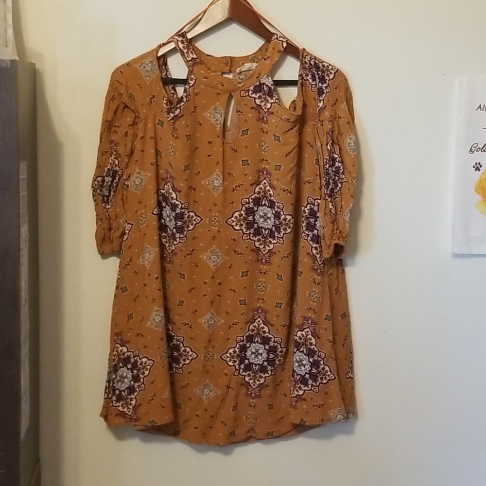 Crescent Bare Shoulder Dress